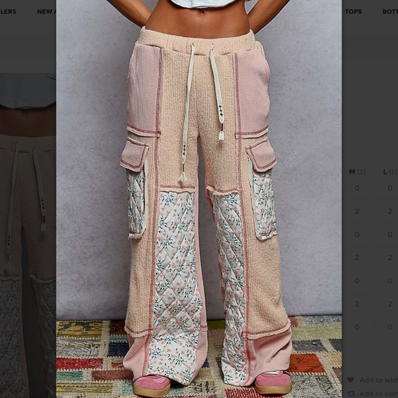 POL "Irene 2" POL Relaxed Fit Quilted Pants - Picture 6 of 7